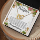 Interlocking Heart Necklace Christmas Gift For Daughter