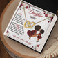 Interlocking Heart Necklace Christmas Gift For Daughter