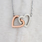 Interlocking Hearts Necklace Christmas Gift For Sister