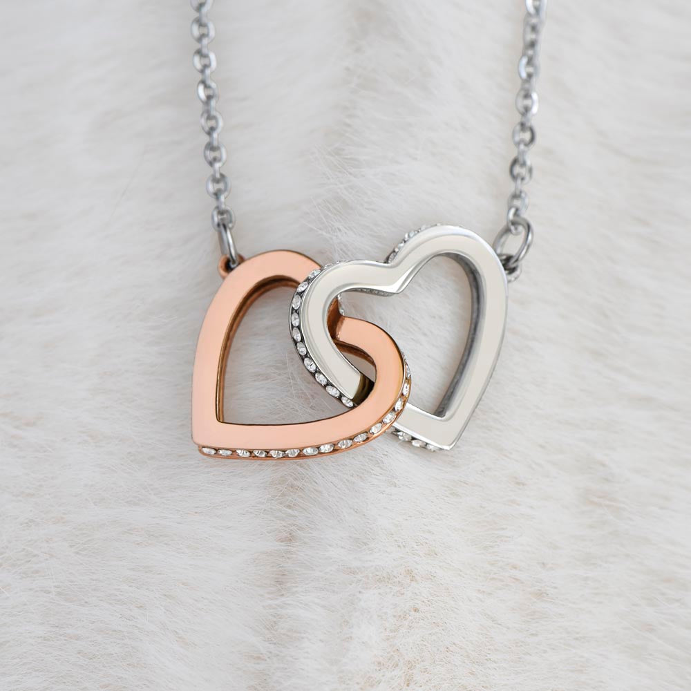 Interlocking Hearts Necklace Christmas Gift For Daughter