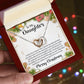 Interlocking Heart Necklace Christmas Gift For Daughter