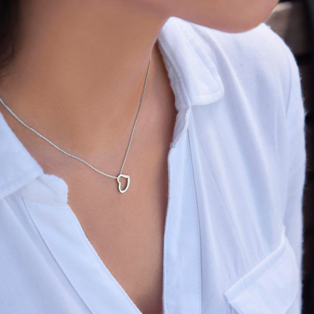 Delicate Heart Necklace For Mum