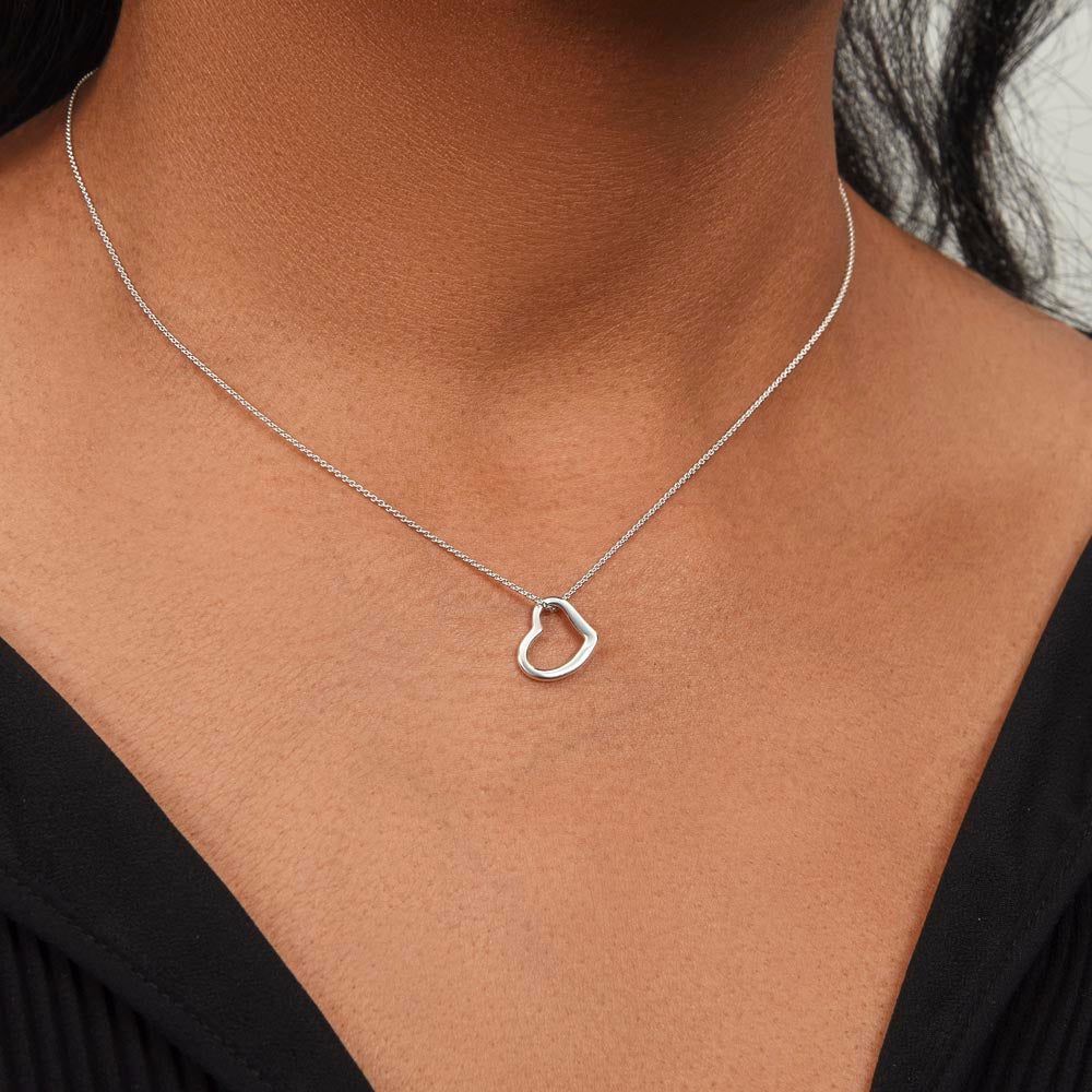 Delicate Heart Necklace For Daughter