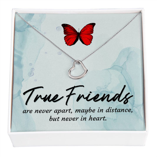 Delicate Heart Necklace Gift For A Friend