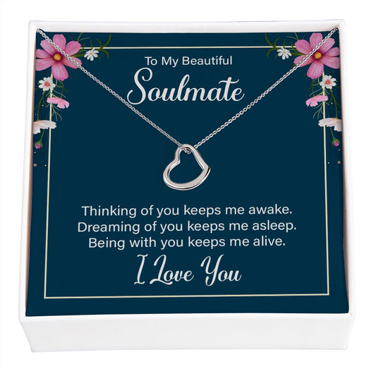 Delicate Heart Necklace For Soulmate