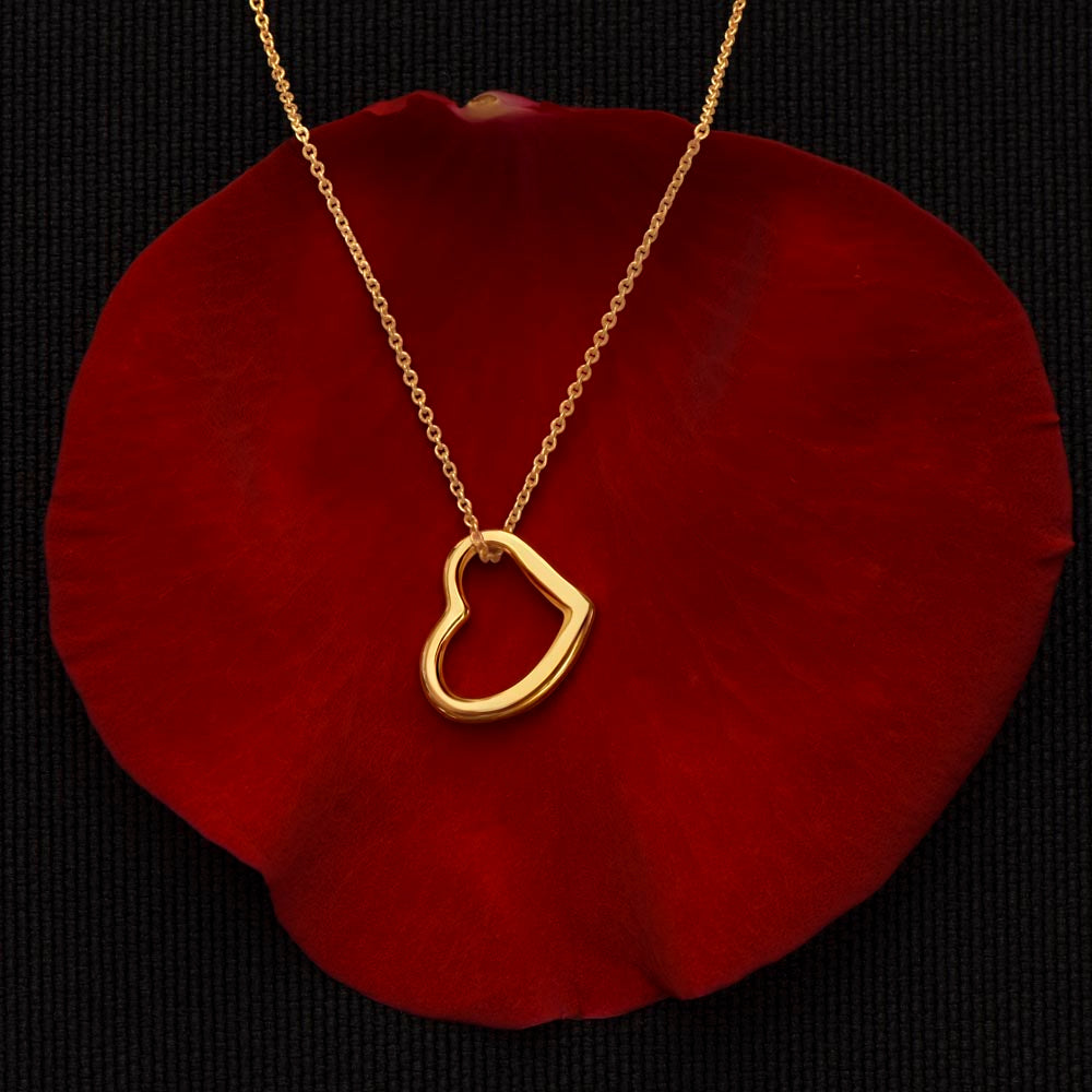 Delicate Heart Necklace For Mum
