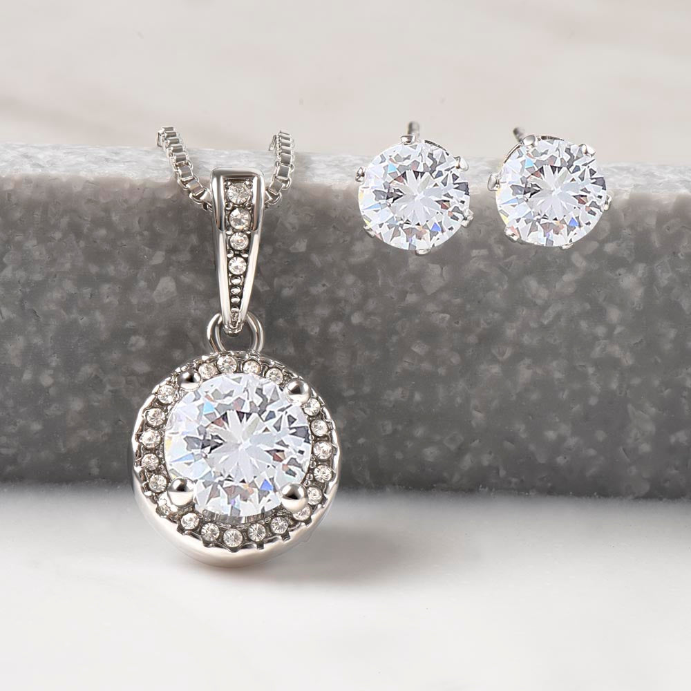 Eternal Hope Necklace and Earring Set Christmas Gift For Wife