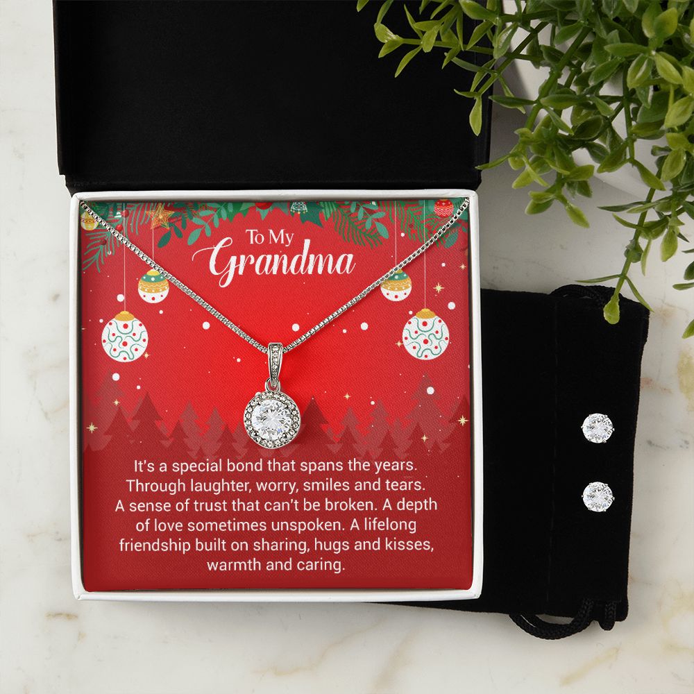 Eternal Hope Necklace and Earring Set Christmas Gift For Grandma