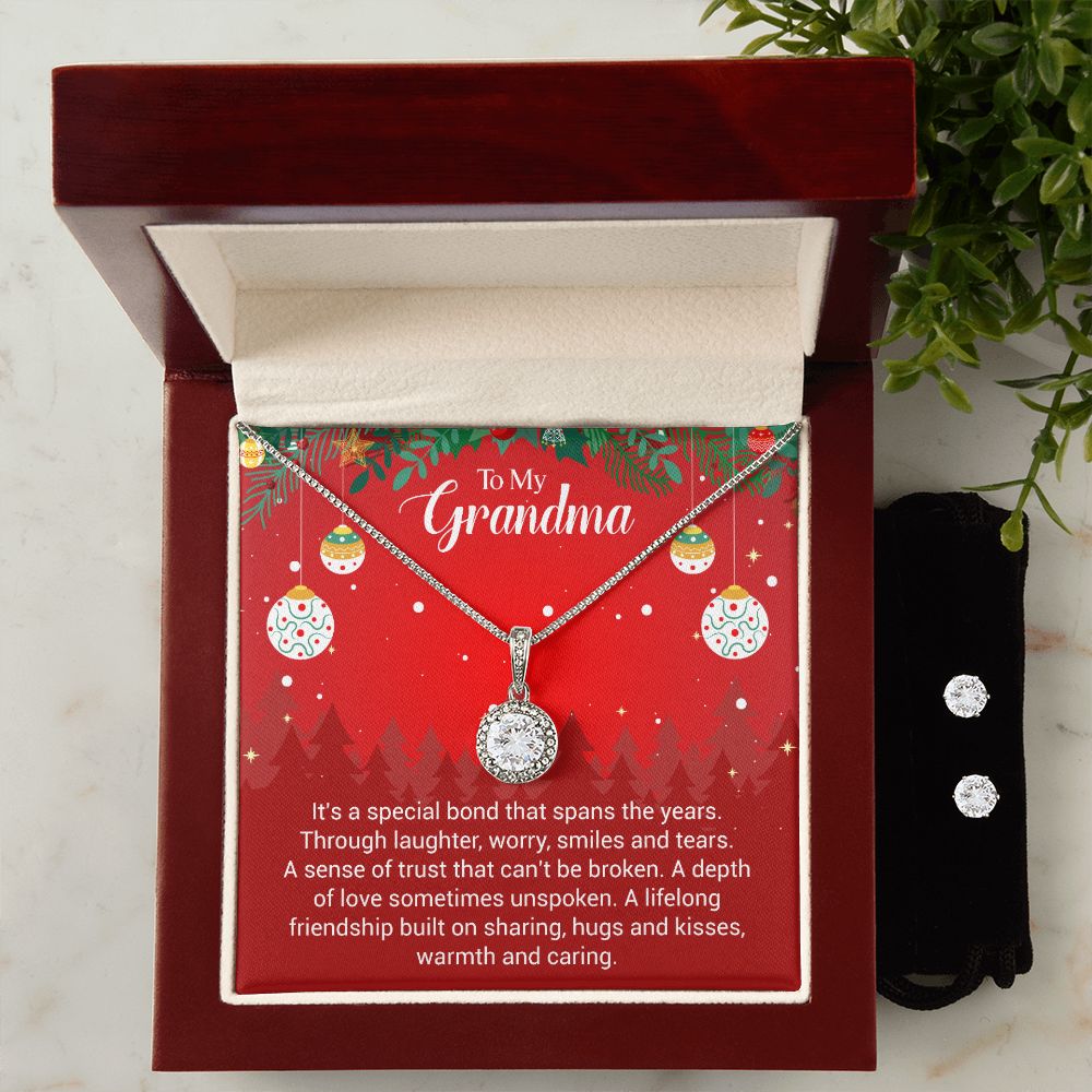 Eternal Hope Necklace and Earring Set Christmas Gift For Grandma