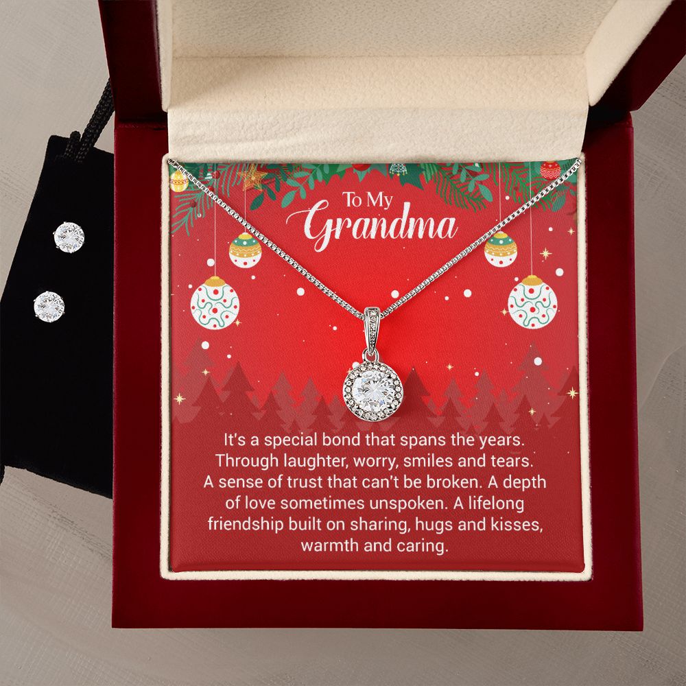Eternal Hope Necklace and Earring Set Christmas Gift For Grandma