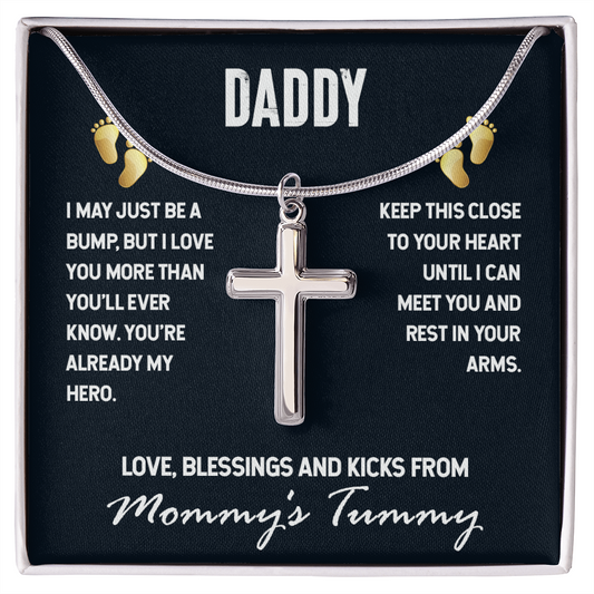 Cross Necklace For Daddy To Be