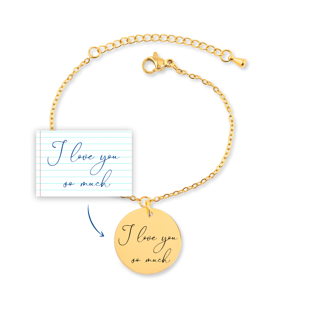 Engraved Handwritten Bracelet