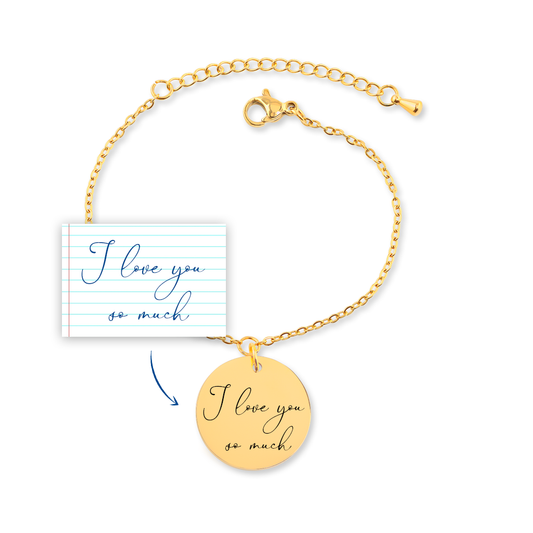 Engraved Handwritten Bracelet