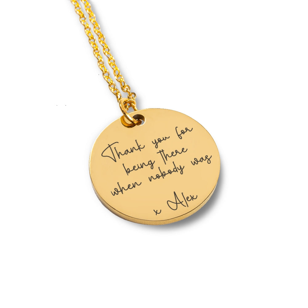 Custom Message Necklace - To The Best Mother