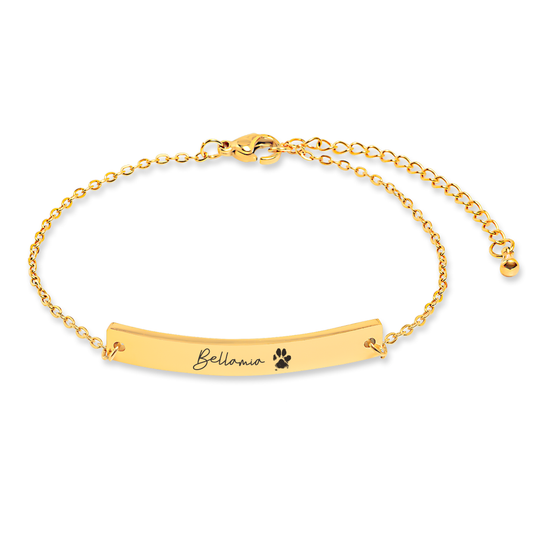 Engraved Dog Name Bracelet